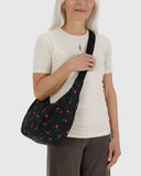 Bagggu Medium Nylon Crescent Bag - Painted Wildflower