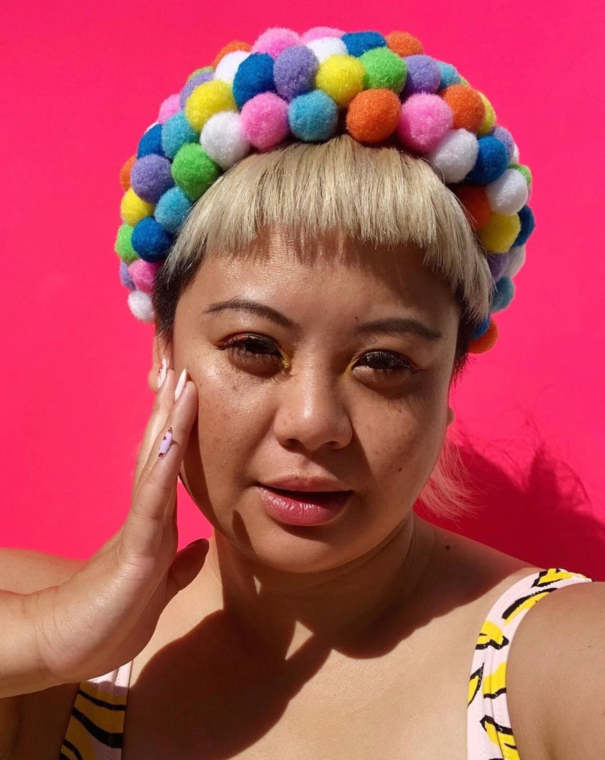 Hello Darling Headband-  The Meg Pom Pom Headband