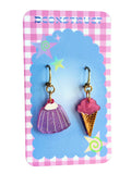 Jello Cake and Ice Cream Charm Earring
