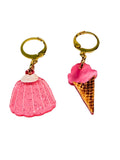 Jello Cake and Ice Cream Charm Earring