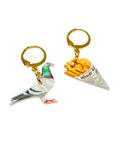Pigeon and Fries Charm Earring