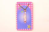 Pink Sardine  Necklace