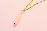 Pink Sardine  Necklace