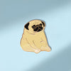 Sitting Pug Enamel Pin