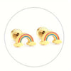 Rainbow Enamel Earrings