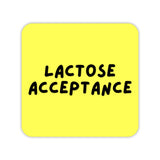 Lactose Acceptance Vinyl Sticker