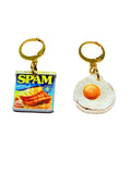 Spam and Egg Charm Earring