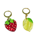 Strawberry Lemon Charm Earring