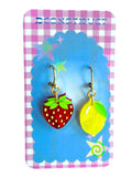 Strawberry Lemon Charm Earring