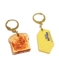 Toast and Butter Charm Earring