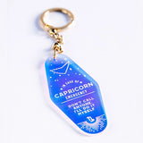 Capricorn Holographic Keychain