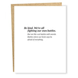 Be Kind Card
