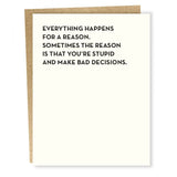 Bad Decision Card
