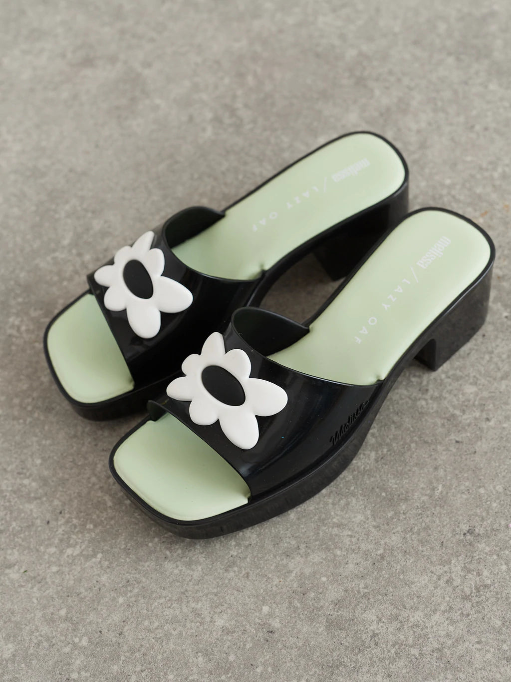 Melissa X Lazy Oaf Women's Shape AD  Smoke Black Green