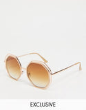 South Beach sunglasses with gold frames