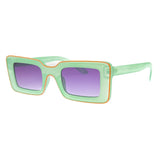 AJ Morgan Sunglasses-  Metropolis Green and Peach