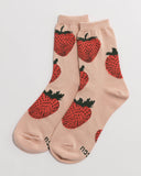 Crew Sock- Strawberry