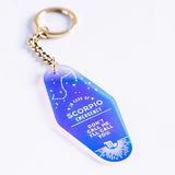 Scorpio Holographic Keychain