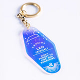 Leo  Holographic Keychain