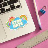 STOP HATE VINYL STICKER