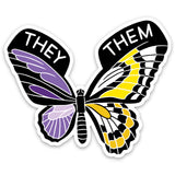 They/Them Vinyl Sticker