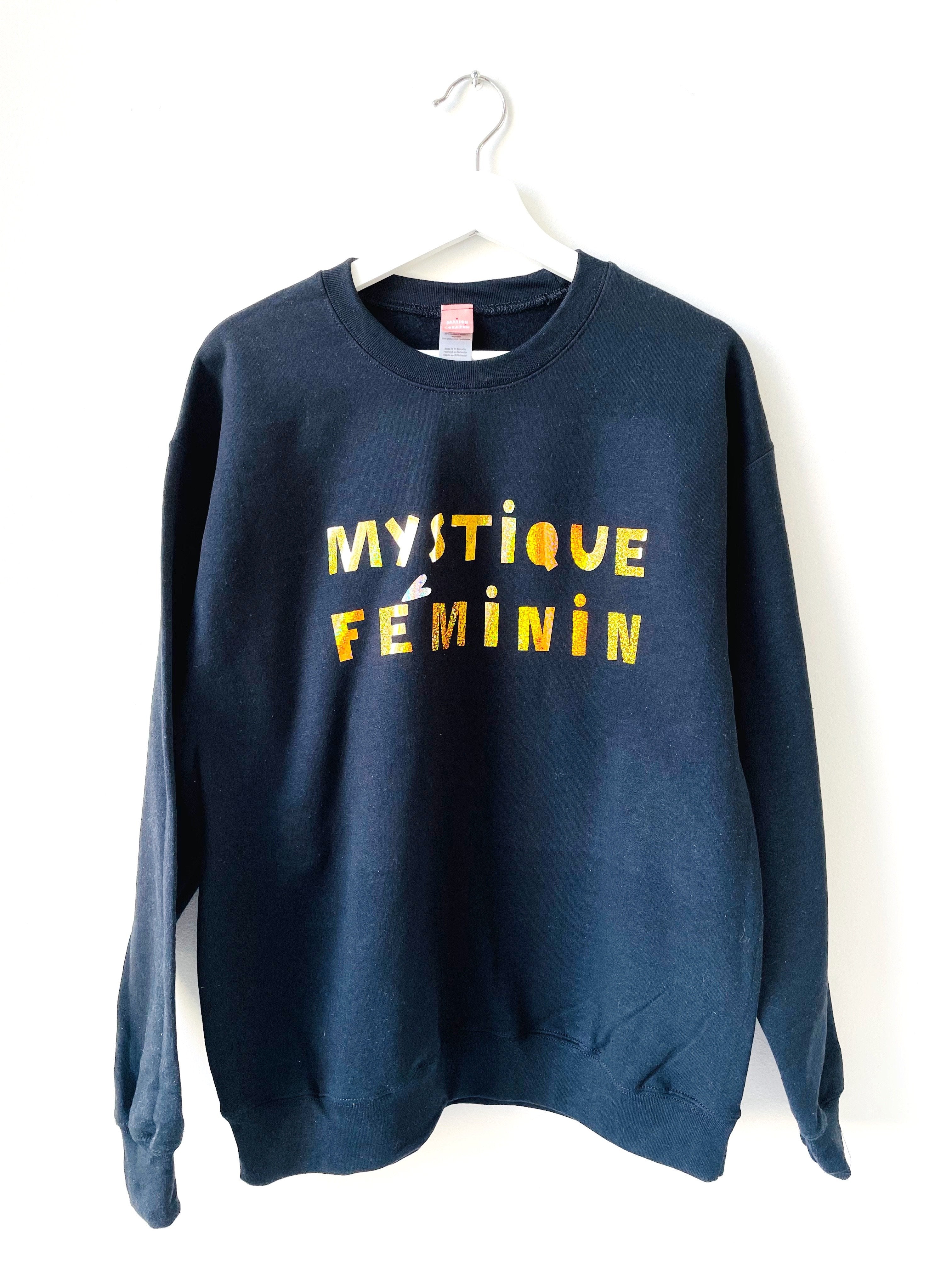 Maison Corazon- Mystique Feminin Sweatshirt- Black Gold