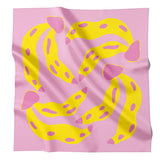 Centinelle Pink Bananas by Liv Lee- Cotton Silk Bandana