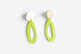 Ecoresin Earrings - Fluid Oval Drop