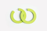 Ecoresin Scallop Earrings - Large Hoop