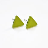 Ecoresin Stud Earrings - Triangle