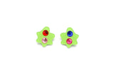 Ecoresin Gem Medium Blob Earrings