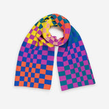 Verloop Checkerboard Stripe Scar- Poppy Magenta