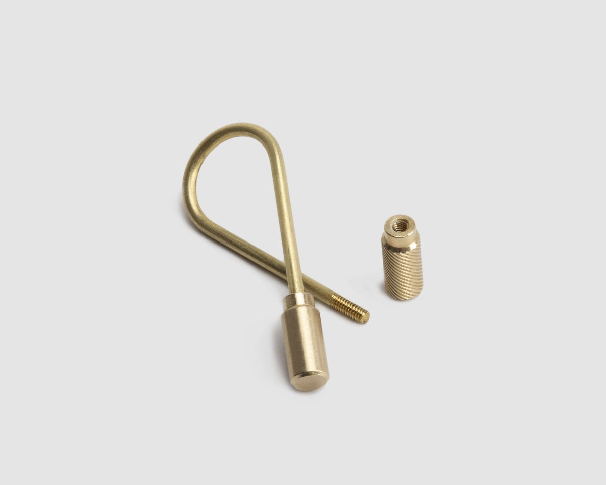 Closed Helix Keyring - Brass