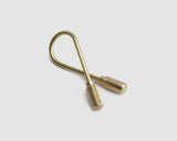 Closed Helix Keyring - Brass