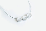 Concrete Framed Necklace - Trio