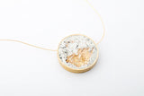 Concrete Framed Necklace - Circle - Large