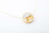 Concrete Framed Necklace - Circle - Medium