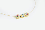 Concrete Confetti Framed Necklace - Trio