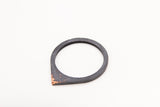 Concrete Fractured Bangle - Drop - Copper