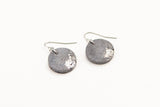 Concrete Fractured Earrings - Circle