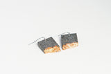 Concrete Fractured Earrings - Rectangle