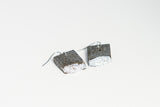 Concrete Fractured Earrings - Rectangle