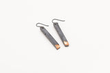 Concrete Fractured Earrings - Skinny 2 Inch