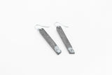 Concrete Fractured Earrings - Skinny 2 Inch