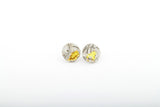 Concrete Fractured Earrings - Large Stud