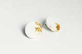 Concrete Fractured Earrings - Large Stud
