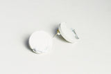 Concrete Fractured Earrings - Large Stud