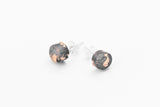 Concrete Fractured Earrings - Small Stud