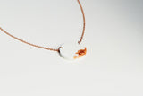 Concrete Fractured Necklace - Circle
