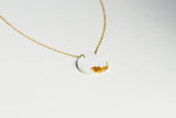 Concrete Fractured Necklace - Circle